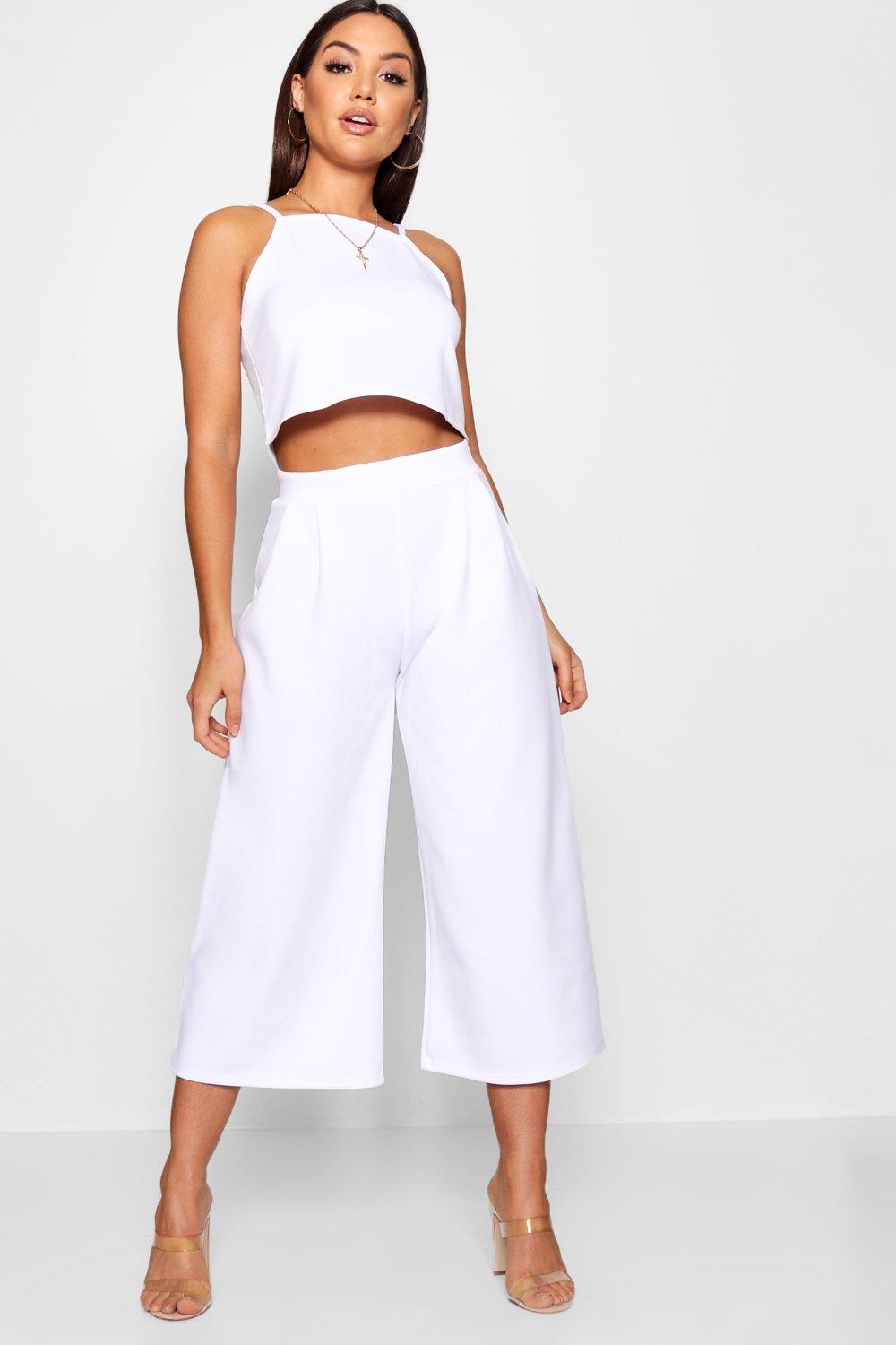 womens white co ord